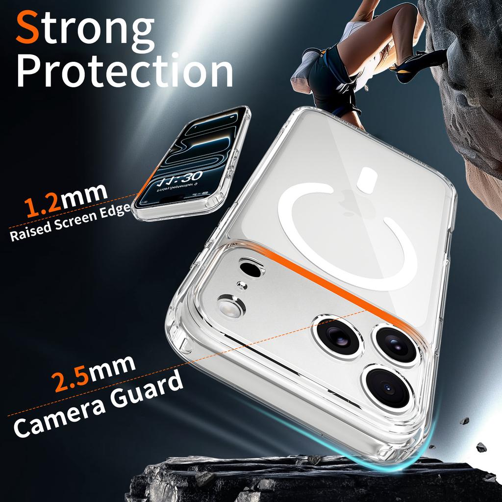 For IPhone 17 Mobile Phone Case, Transparent, All-inclusive, Anti-fall, Simple Soft Shell, for IPhone 16promax Fine Hole Protective Cover