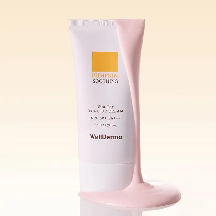 Wellderm Pumpkin Vita Tox Tone-Up Cream SPF50+ 50ml