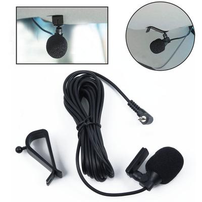 Car Audio Microphone 2.5mm Clip Jack Plug- Mic Stereo- Wired External Microphone For Auto DVD Radio Professionals