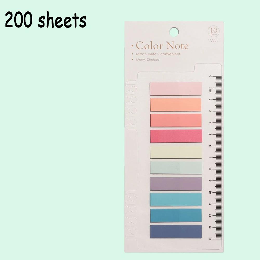 60/90/120/200 Sheets Self Adhesive Sticky Notes Memo Pad Flags Tab Loose-leaf Index Sticker Bookmark Page Sticker Sticky Notes