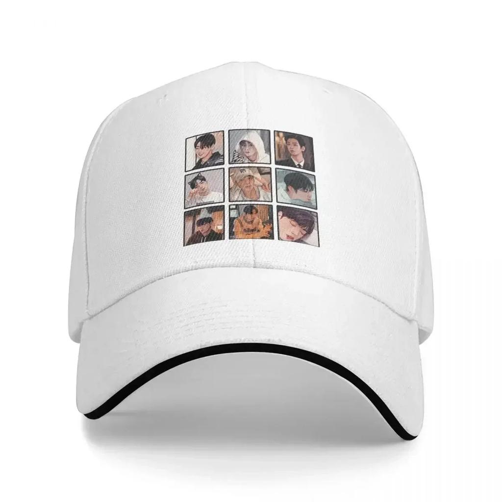 Cha Eunwoo Cartoonized Merchandise Baseball Cap Fashion Hip Hop Hats Spring Men Adult Outdoor Sports Baseball Caps