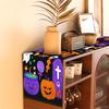 1pc Purple Halloween Table Runner Halloween Themed Tablecloth Trick or Treat Dustproof Durable Tablecloth for Dining Room Decor