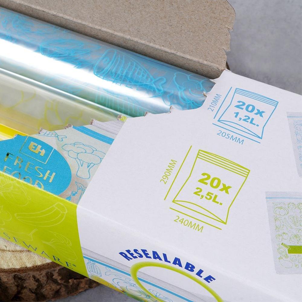 40x Ziplock Bags for Food Storage and Freezing