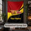 Personalized Wall Tapestry,Union Berlin FC Custom Text, Soft Fabric Wall Art For Indoor Decoration