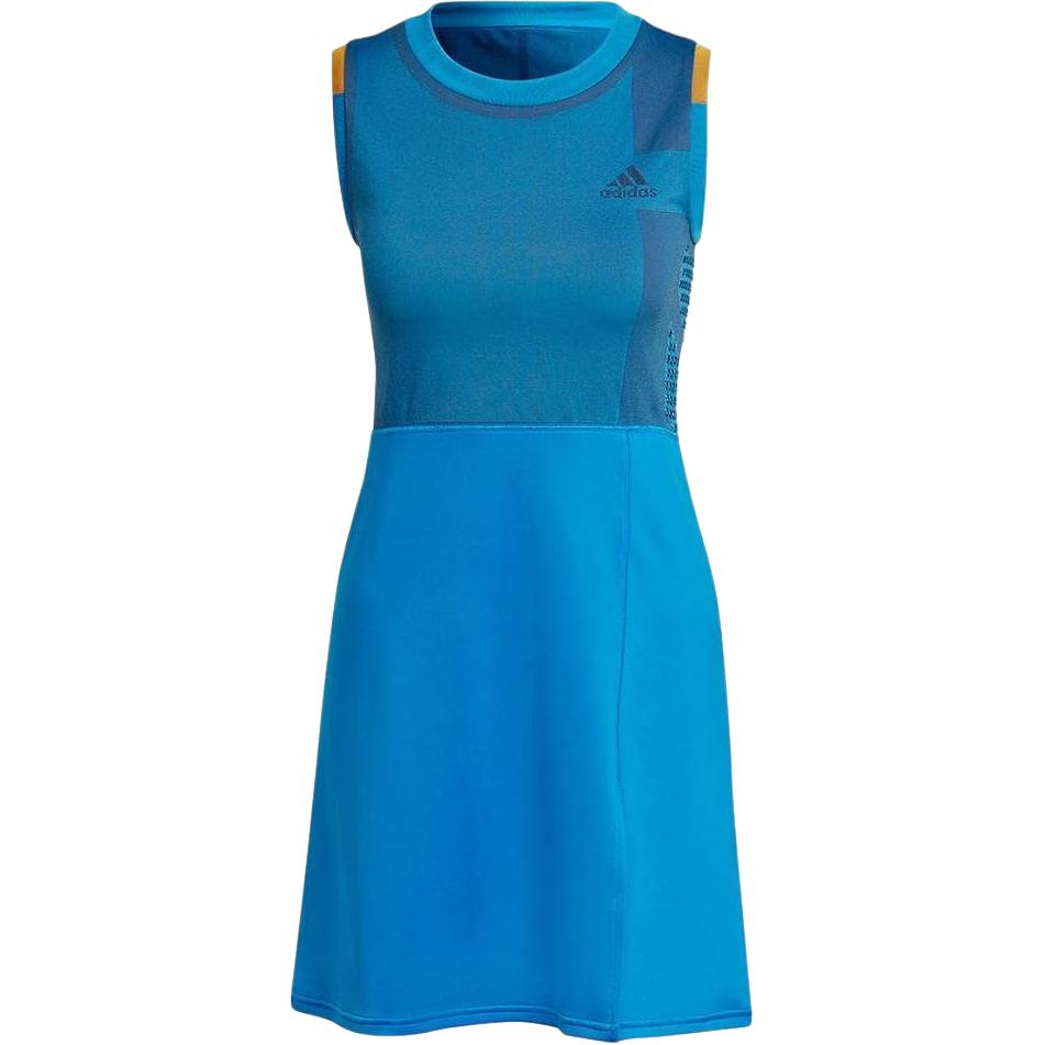Adidas Primeknit Logo Spliced Round Neck Sleeveless Dress Women dresses HA7623 XS