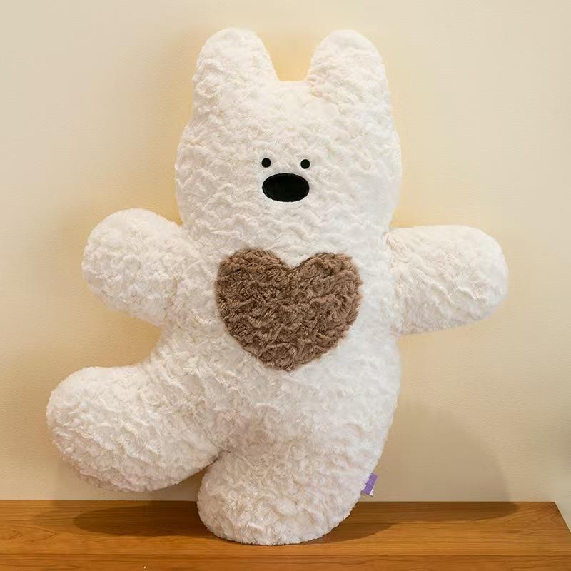 Candy Puppy Throw Pillow Cute Dog Doll Plush Toy Cushion Couple Doll Girl Birthday Gift