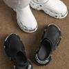 Sommar Dam-/herrtofflor med tjock sula i EVA, Trädgårdsskor med tjock sula i metall