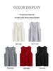 2025 Autumn/Winter French V-neck Sleeveless Slimming Cashmere Knit Vest