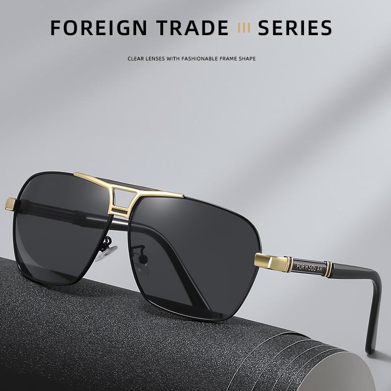 New men's sunglasses high definition glasses sunglasses driving glasses glasses European and American fashion metal sunglasses