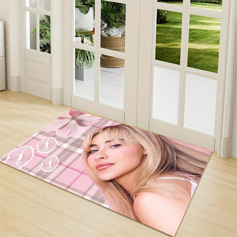 Floral Dreamy Background Carpet Rug Soft Washable Antislip Home Living Room Sofa Mats Personalized Christmas Rug