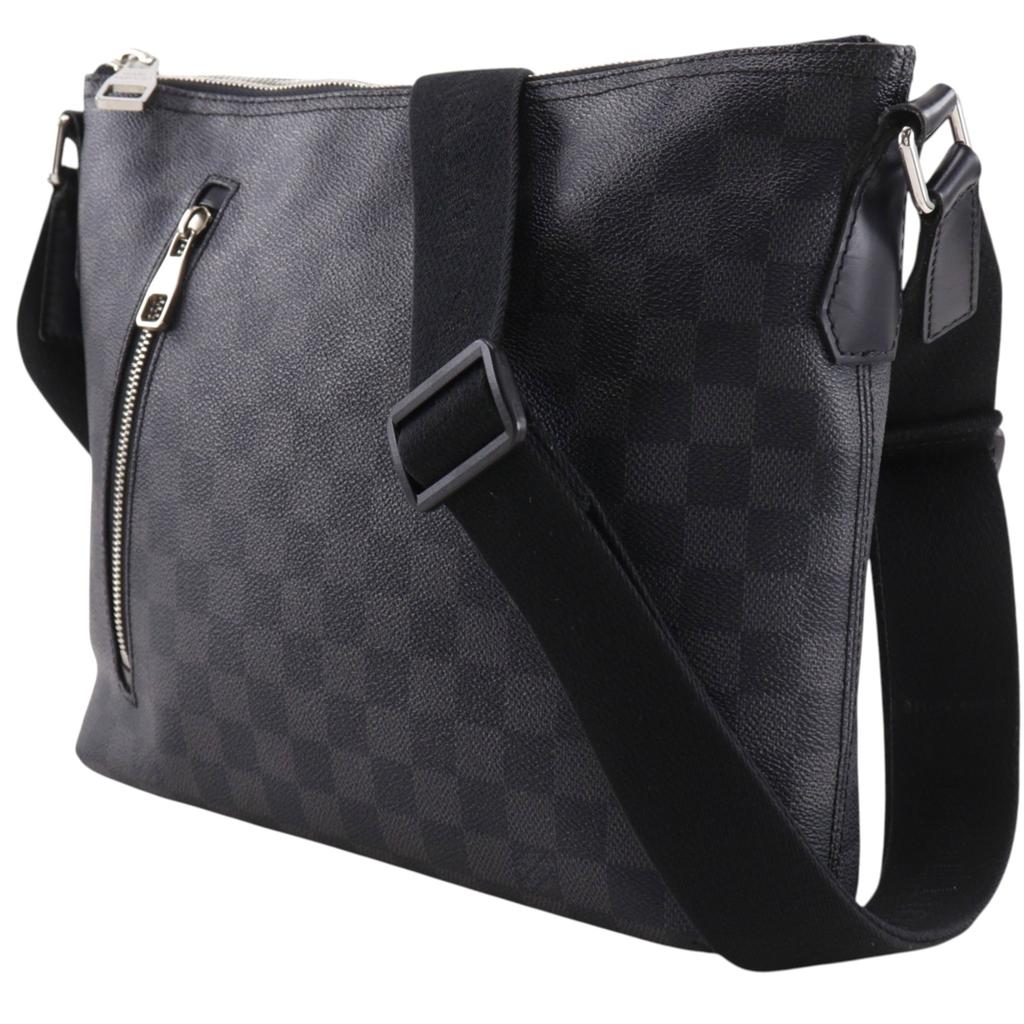 LOUIS VUITTON Nick PM Shoulder Bag N41211 black Damier Grafitto Canvas mens Used