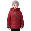 Grandma's Retro Cotton-Padded Hooded Jacket - Warm and Stylish for Elderly Women