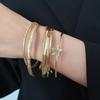 6Pcs/7Pcs Europe American Style Wide Open Bangle Set Exaggerated Bracelet  Girls