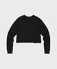 CHAMPION Women'S Boyfriend Crop Long Sleeve T-Shirt Black