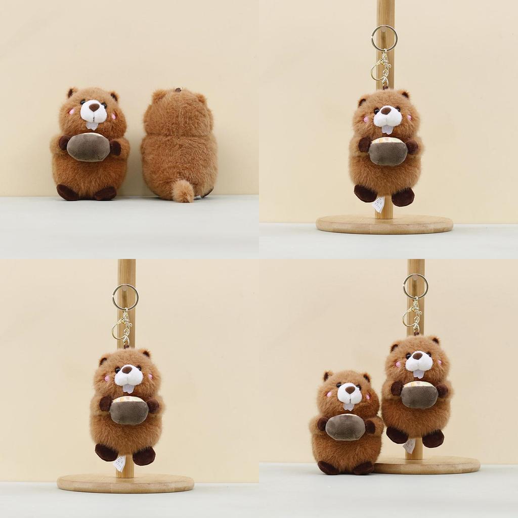 Marmoset Soft Plush Doll Keyring For Children Kids Gift Animal Bag Accessory