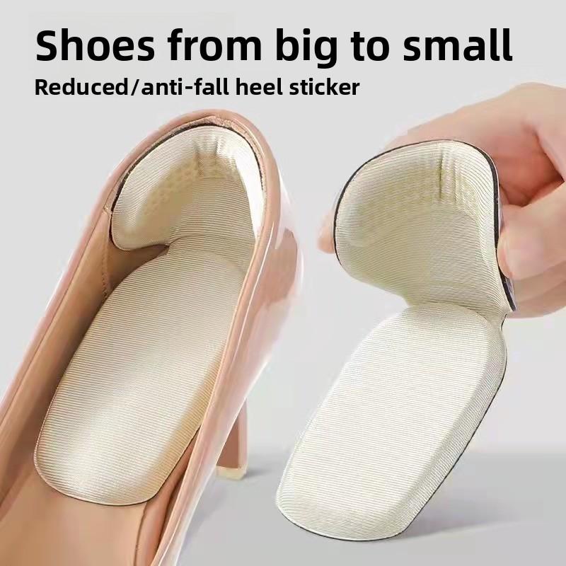 2 In 1 Heel Stickers Anti-friction Foot Stickers Foam T-shaped Women's High Heel Stickers To Prevent Heel Drop and Pain Thick Heel Pads