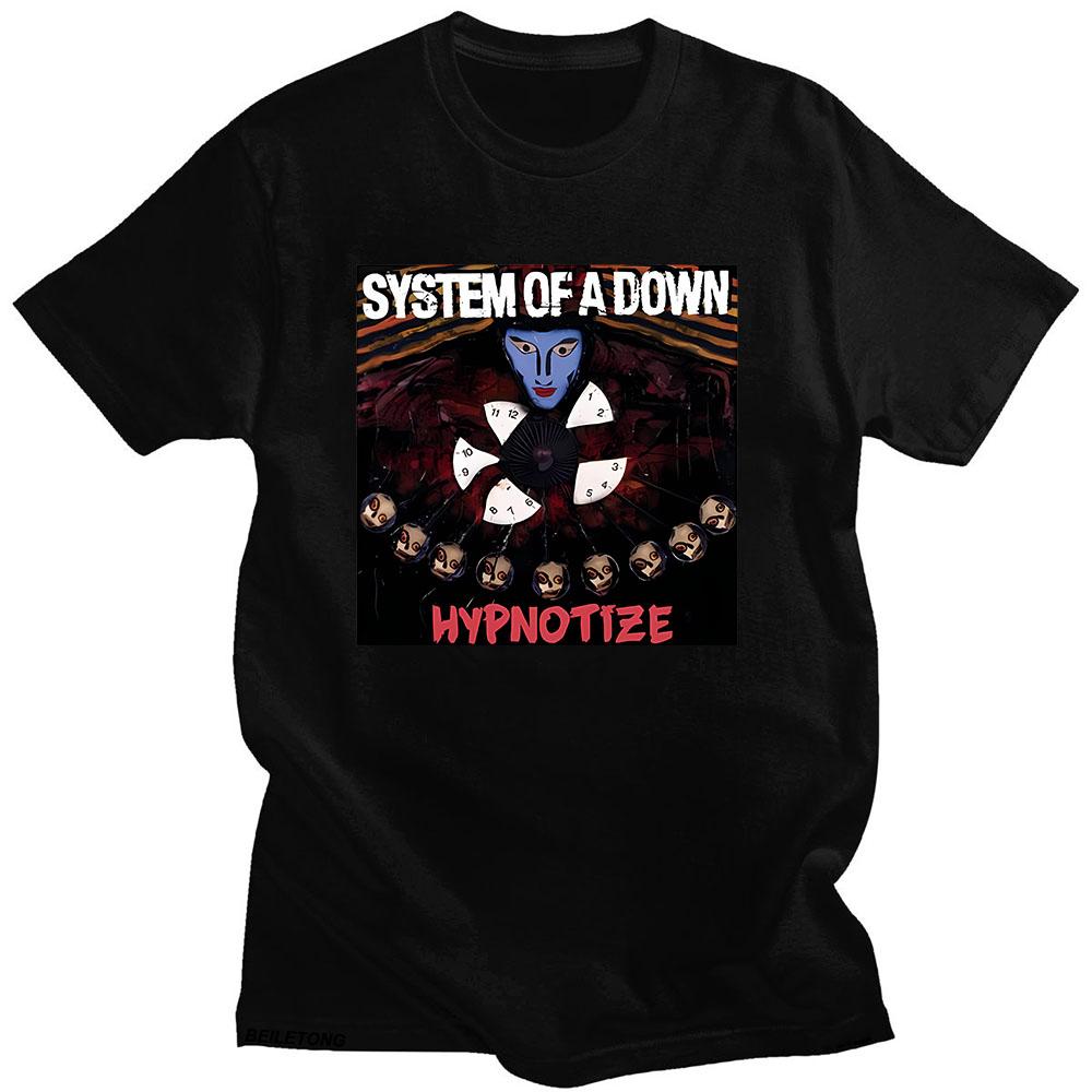 

System of A Down T Shirt Short Sleeve Vintage Fashion Aesthetic Tee-shirt Summer O-neck Cotton Tshirt Ropa Mujer Comic Clothing 4XL