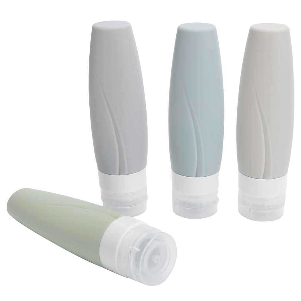 Empty Dispenser Bottle Silicone Refillable Container Shampoo Body Wash Travel Bottle90ml