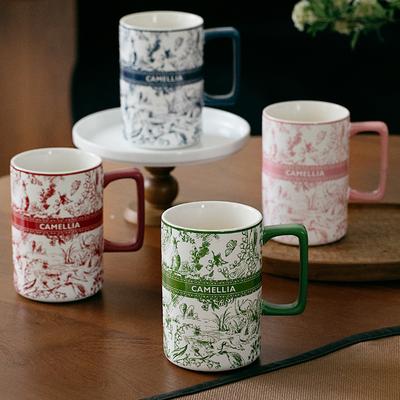 Chinese Style Ceramic Mug High Value Home Office Couple Large Capacity Cup Souvenir Gift New Water Cup