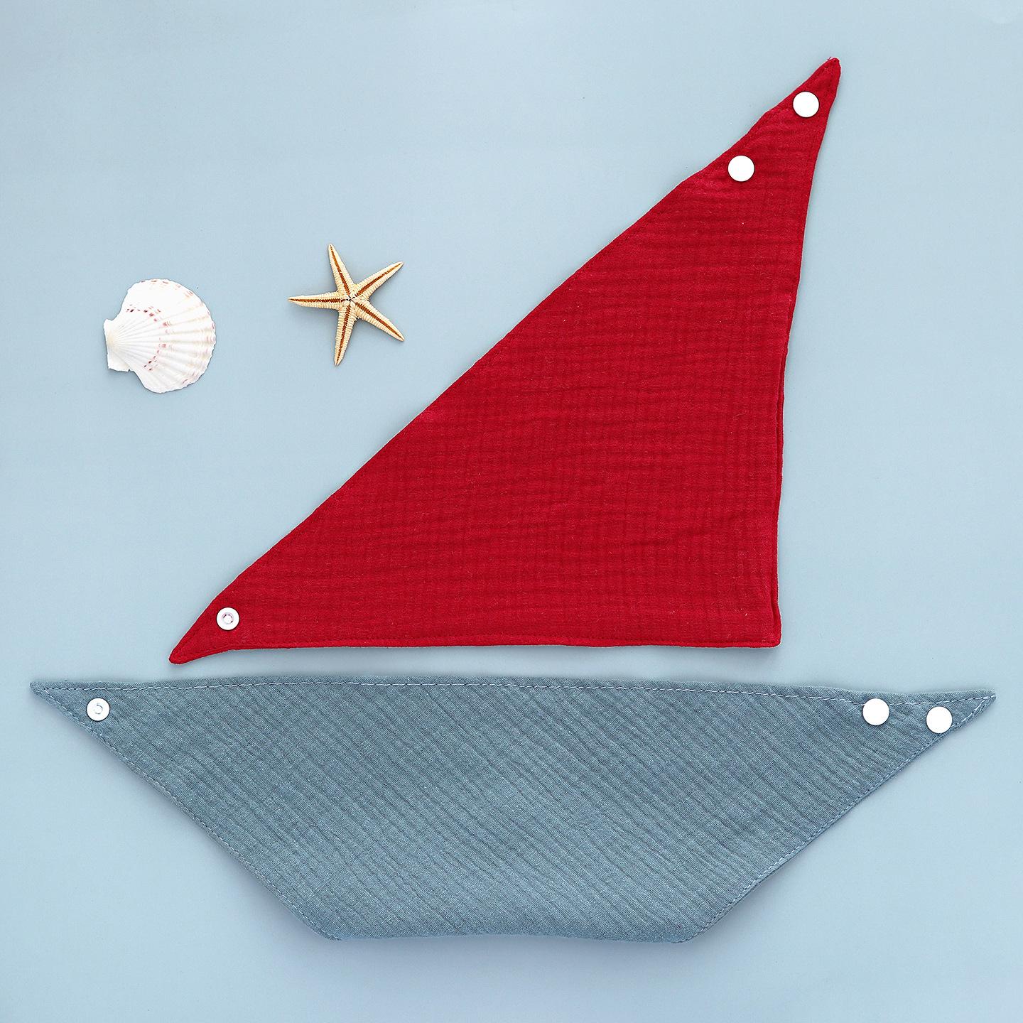 

Pure Cotton Baby Drool Bib - Super Soft, Absorbent Triangle Scarf for Newborns жёлтый