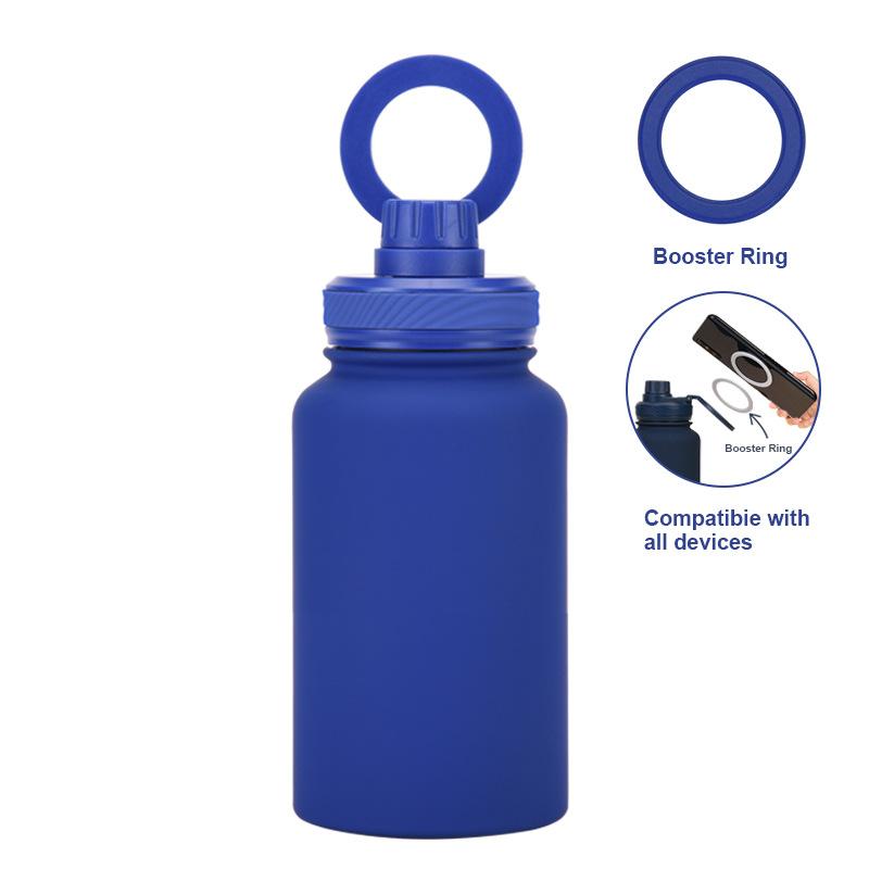 Mobile Phone Magnetic Bracket Water Cup Outdoor 650Ml Large Mouth Thermos Cup Stainless Steel Sports Water Bottle