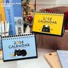 2026 Year Of The Horse Mini Calendars Creative Desk Portable Travel Calendars Cute Cat Pattern Calendar Desktop Decor Ornaments