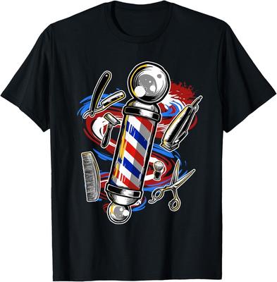 Barbiere Barbieria Parrucchiere Acconciatura Taglio di Capelli Regalo Maglietta Unisex