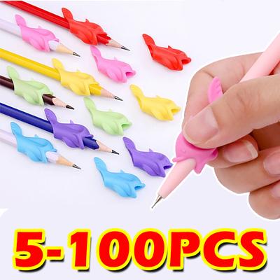 5-100 teile/satz Kinder Bleistift Erfassen Silikon Baby Lernen Schreiben Werkzeug Korrektur Gerät Fisch Stift Erfassen Schreiben Hilfe Grip Schreibwaren