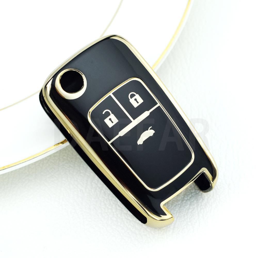 For Chevrolet Car Key Fob For Chevrolet Chevy Cruze Malibu Camaro Aveo Equinox Impala Sonic 2 3 4 5 Buttons Tpu Smart Key Case