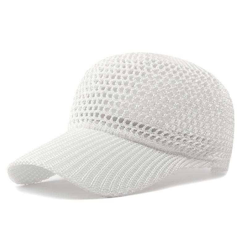 Casquette de baseball respirante en maille ajourée pour l'été, unisexe, légère, à séchage rapide, protection solaire, adaptée à la course en extérieur