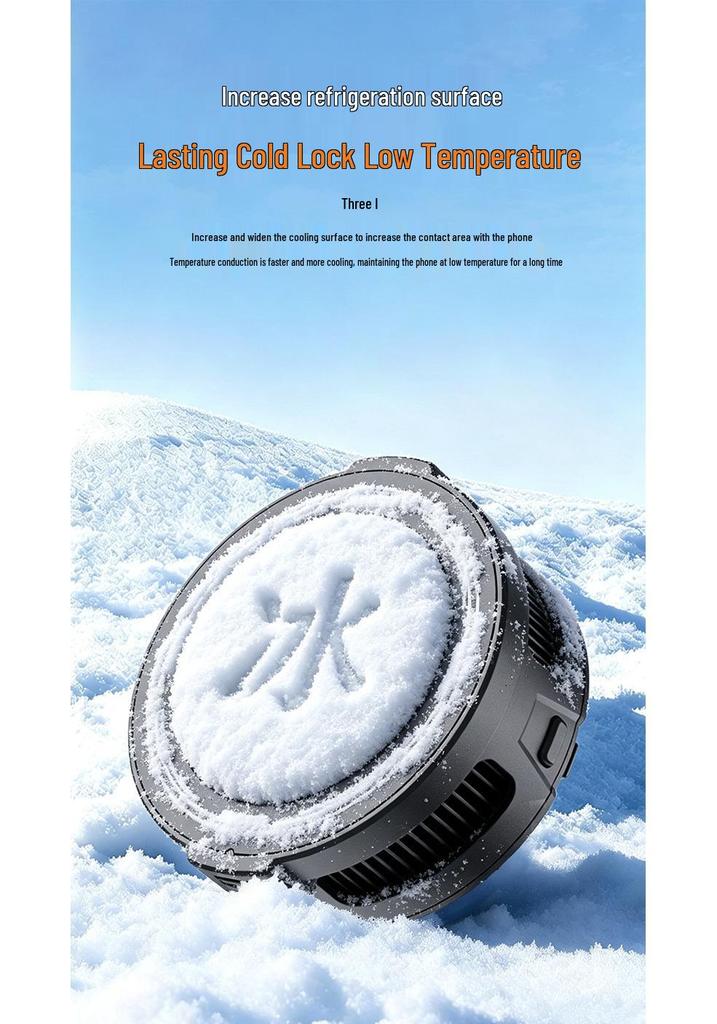 GL18 Phone Cooler with AI Temperature Control, Magnetic Back Clip, Digital Display, and Adjustable Settings