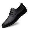 Summer New Fashion Loafers Men Shoes Business Casual Moccasins Genuine Leather Gentleman Dress Shoes Slip-On Leather Shoes
