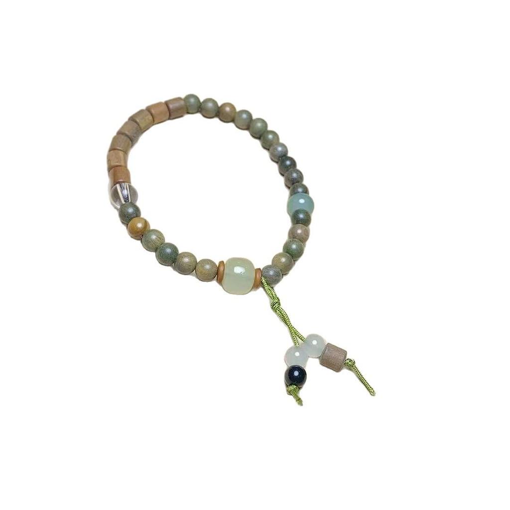 Green Sandalwood Zodiac Bracelet - Personalized Unisex Design 