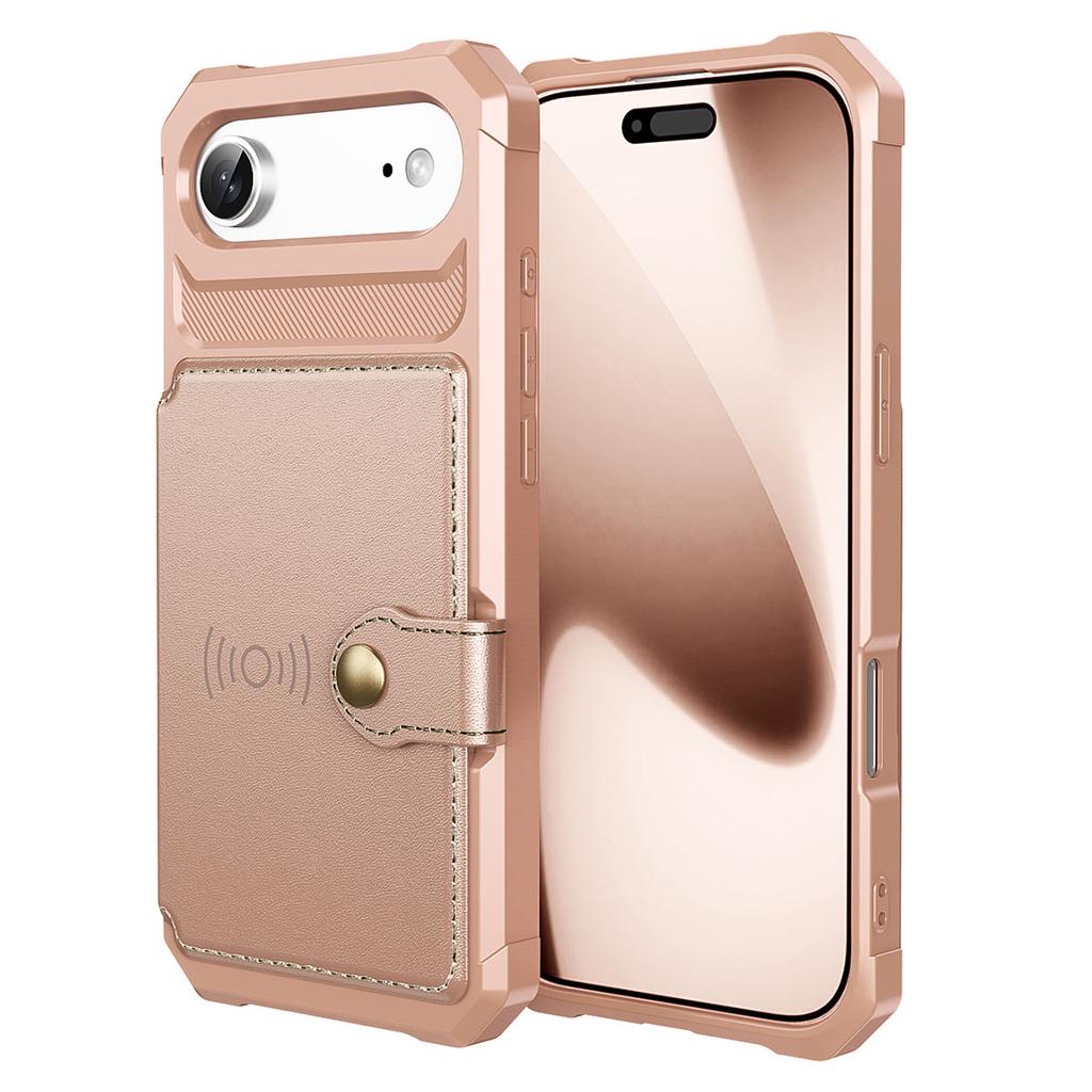 For iPhone Air Case with Card Holder PU Leather + TPU Phone Back Cover