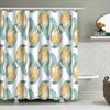 Bright Blue Bird Printed Shower Curtain Waterproof Bath Room Decoration Home Decor Bathroom Liner Window Covering Size180X240Cm