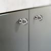 Home Decoration Silver Aluminum Single Hole Handle Modern Wardrobe Drawer Round Knob Kitchen Cabinet Furniture Small Door Handle