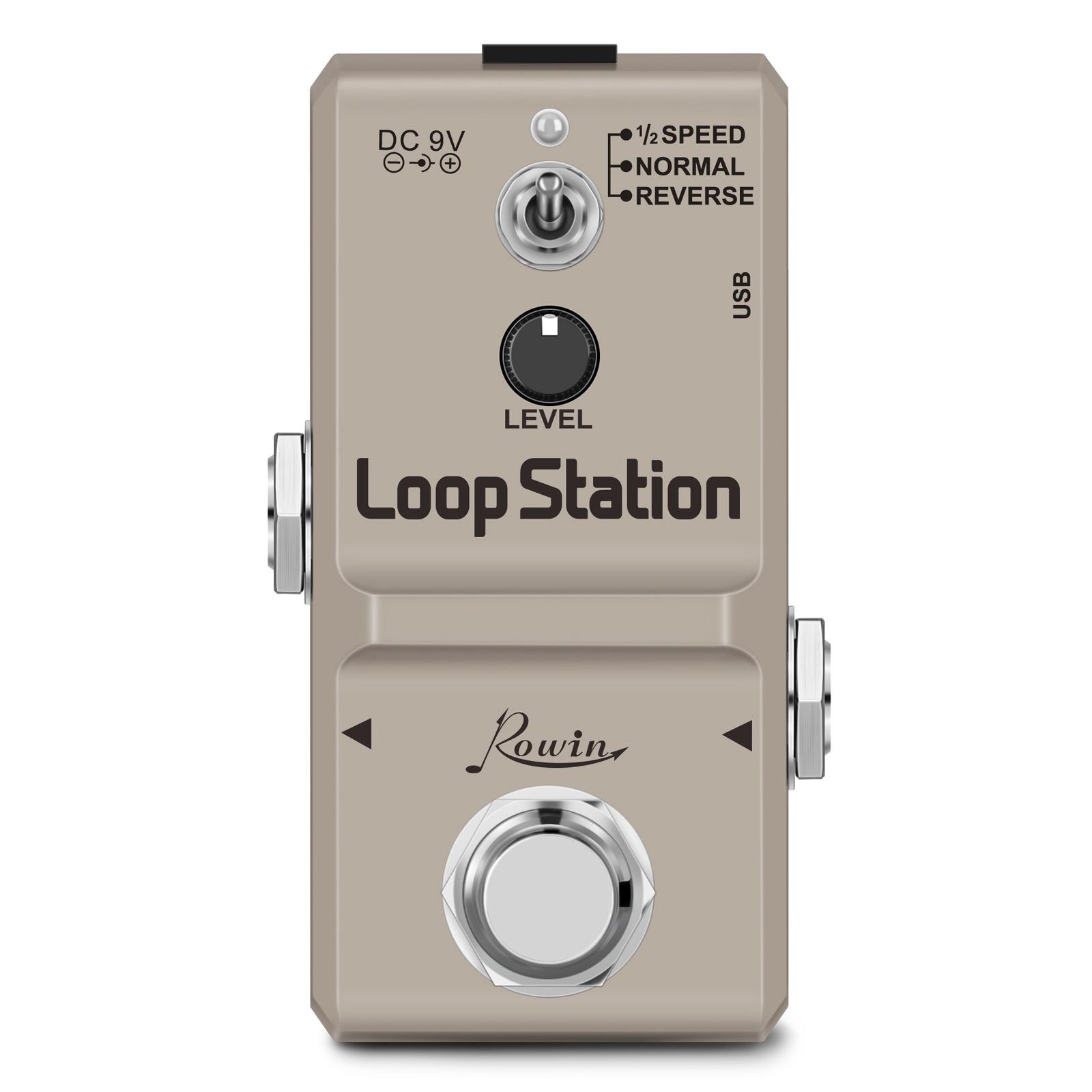 

LN-332S Loop Station 48K Педаль-лупер Неограниченное количество наложений 10 минут записи лупа, режим половинной скорости и реверсивная педаль True Bypass серый