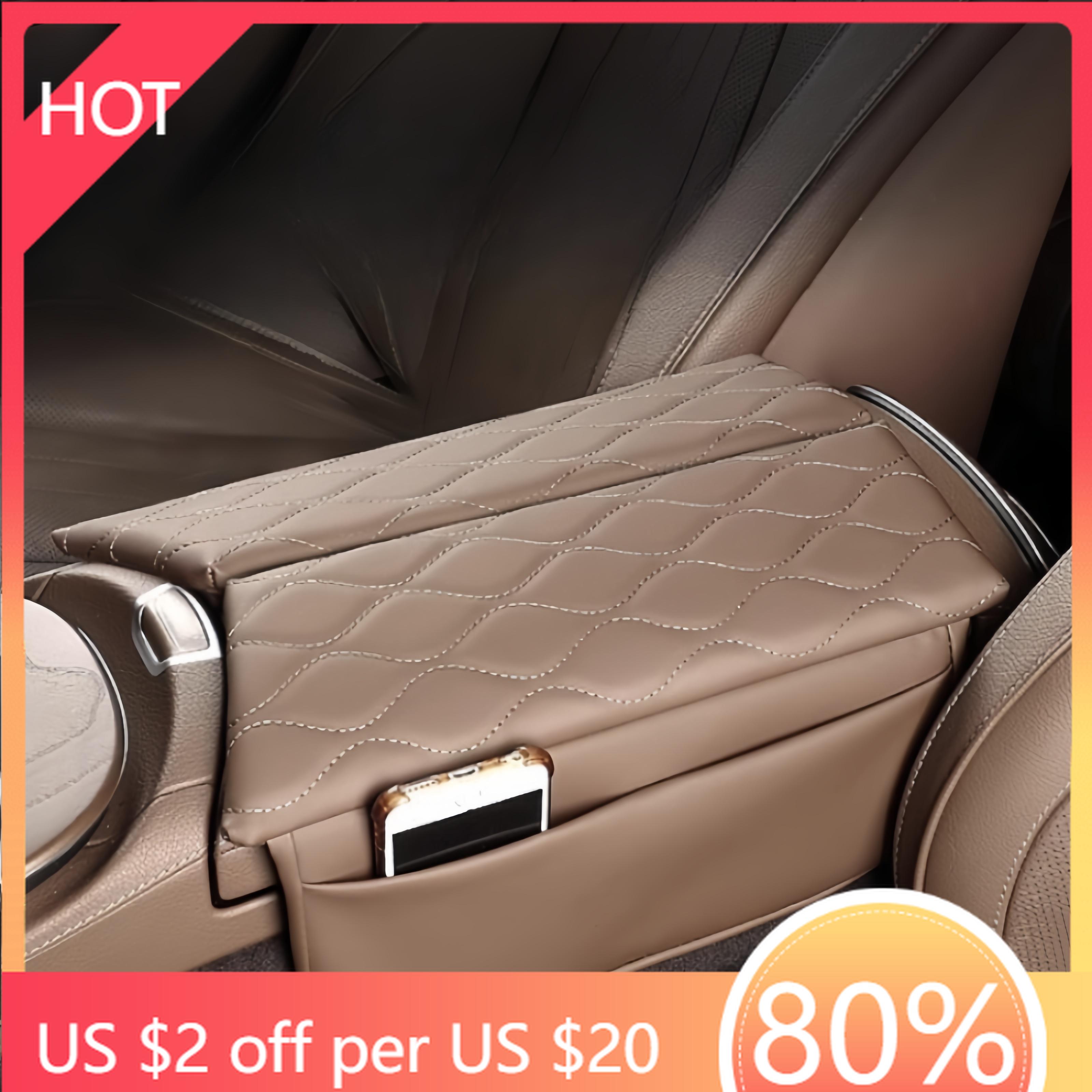 2025 Hot Racing Grills Center Console Armrest Box Cover Pad For Mercedes Benz E Class 2017-2022 W213 CLS 2018-2022 Leather Anti-
