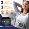 Massaggiatore Lombare Ricaricabile Decompressione Cintura di Supporto Lombare Riscaldamento Luce Rossa Vibrazione Massaggio Cintura Lombare Gonfiabile
