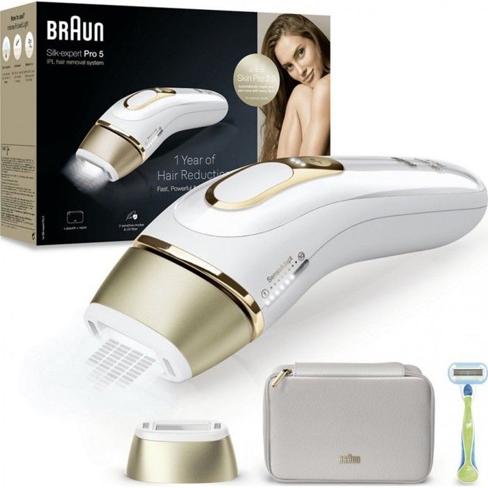 Epilateur IPL BRAUN Silk-expert Pro 5 PL5052 - Sans fil - Technologie IPL - Tête de précision