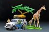 TOMYTEC Kaiyodo X Tomica Limited Vintage Geocolle 64 Car Snap 28a Safari 1 Toyota Land Cruiser ABS PVC Dolls and Accessories Partially Miniature Car
