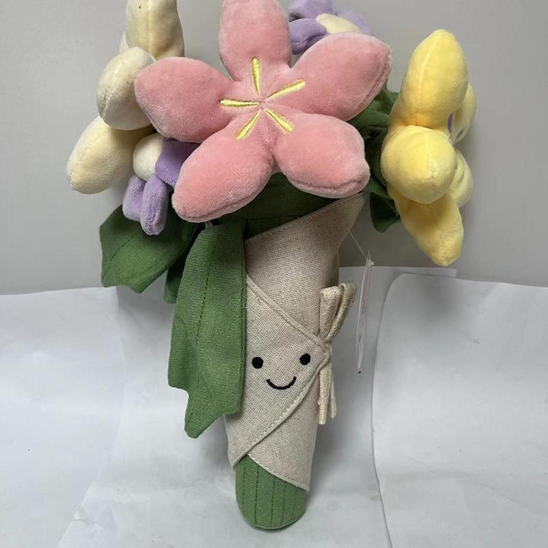 Cartoon Fun Hand-Held Tulip Plush Toy Doll Bouquet Girls Graduation Day Gift Doll