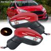 6 P Seite Rückspiegel für Ford Fiesta MK7 2013 2014-2017 Rot Beheizte Linse Elektrischer Rückspiegel Autozubehör
