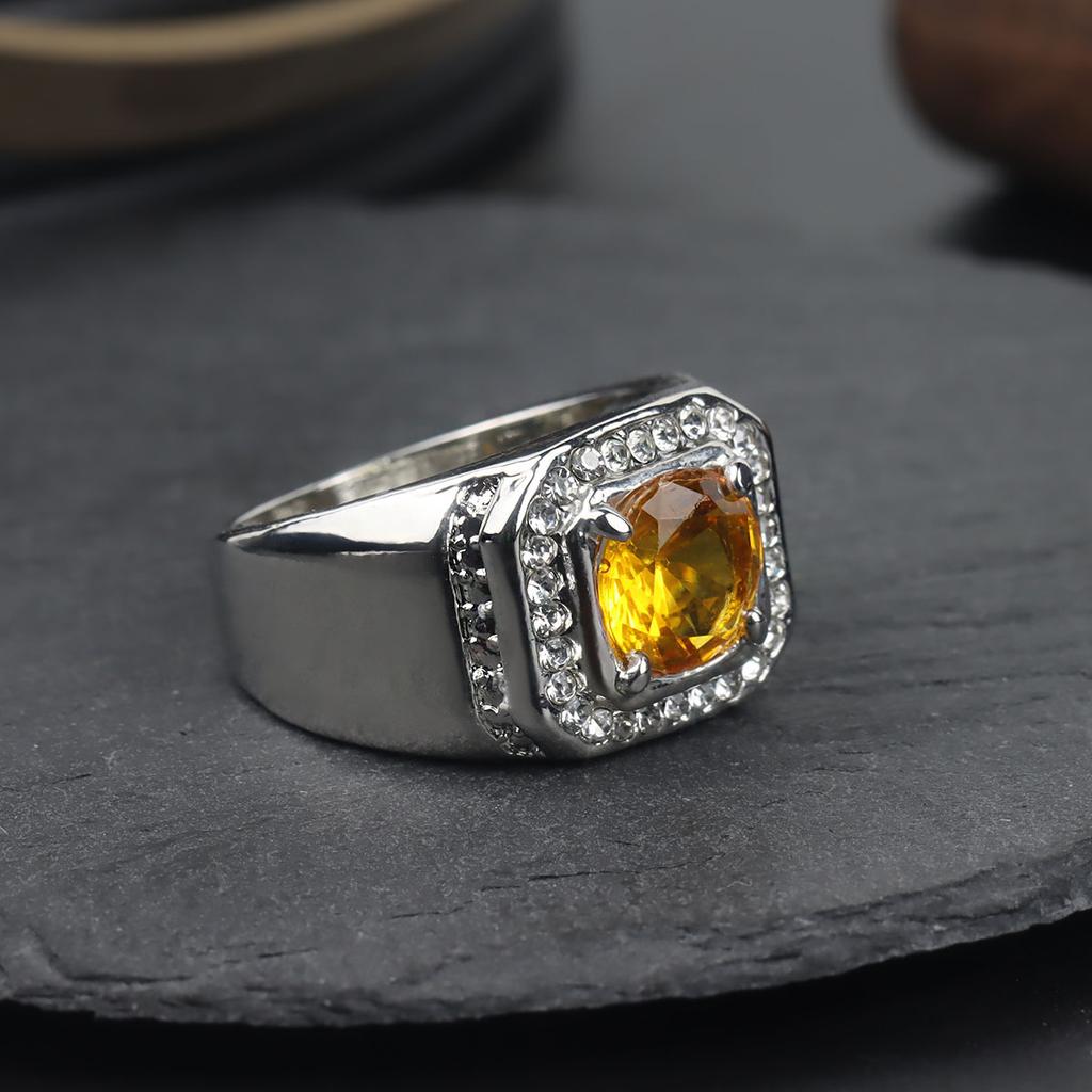 Premium Men's Zircon Crystal Punk Fashion Hand Jewelry Ring