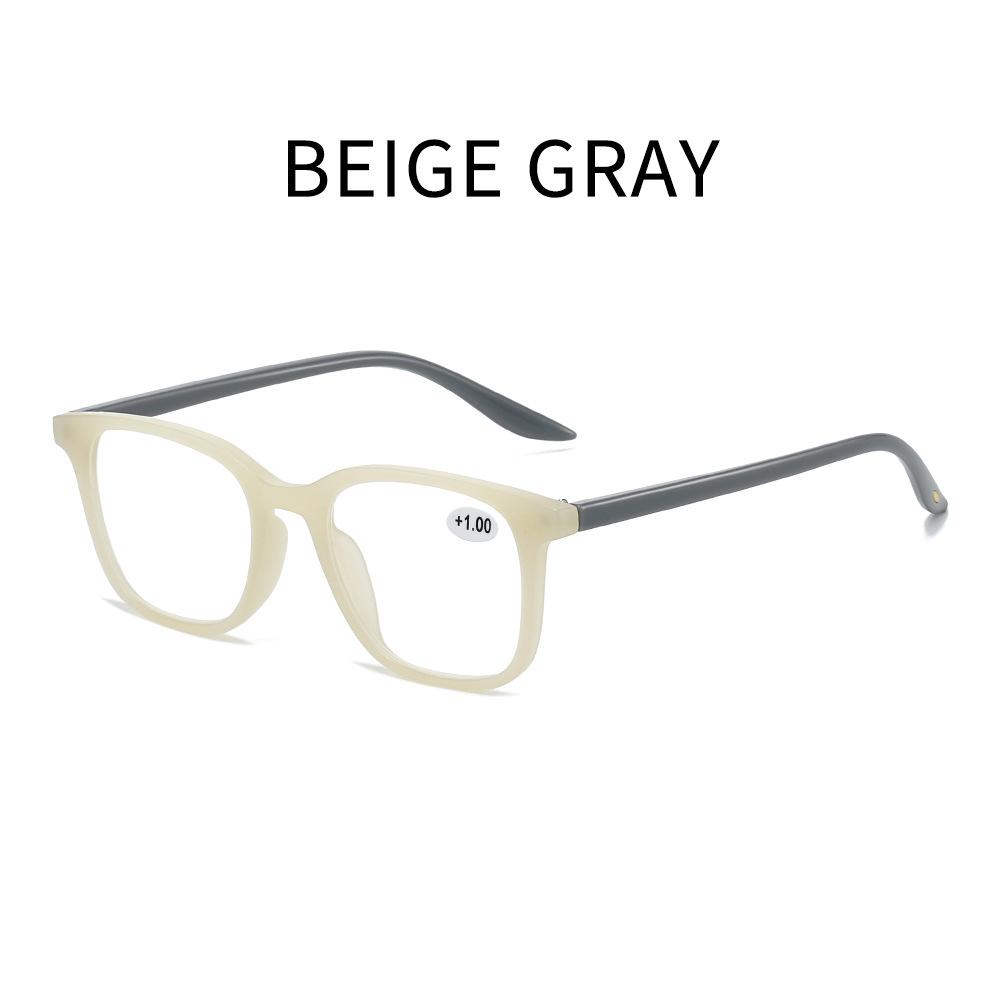 Modische quadratische ultraleichte bequeme HD-Lesebrille für Damen und Herren Blaulichtfilter Retro-Brille 0 bis +4,0