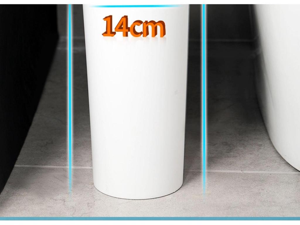 Cubo de Basura de Plástico Camellia Nórdico con Tapa Abatible para Cocina, Baño o Aseo