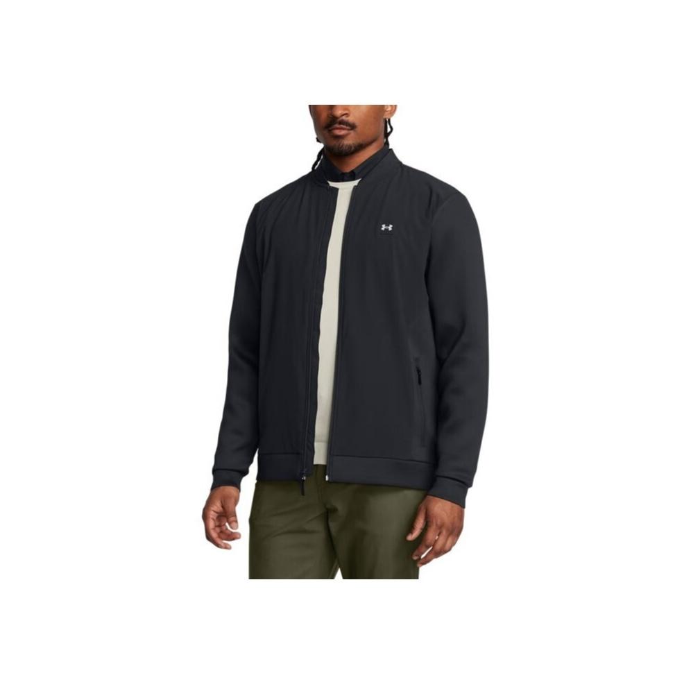 Under Armour Drive Pro Woven Golf Sports Stand Collar Jacket Men Jacket Black 1387117-001