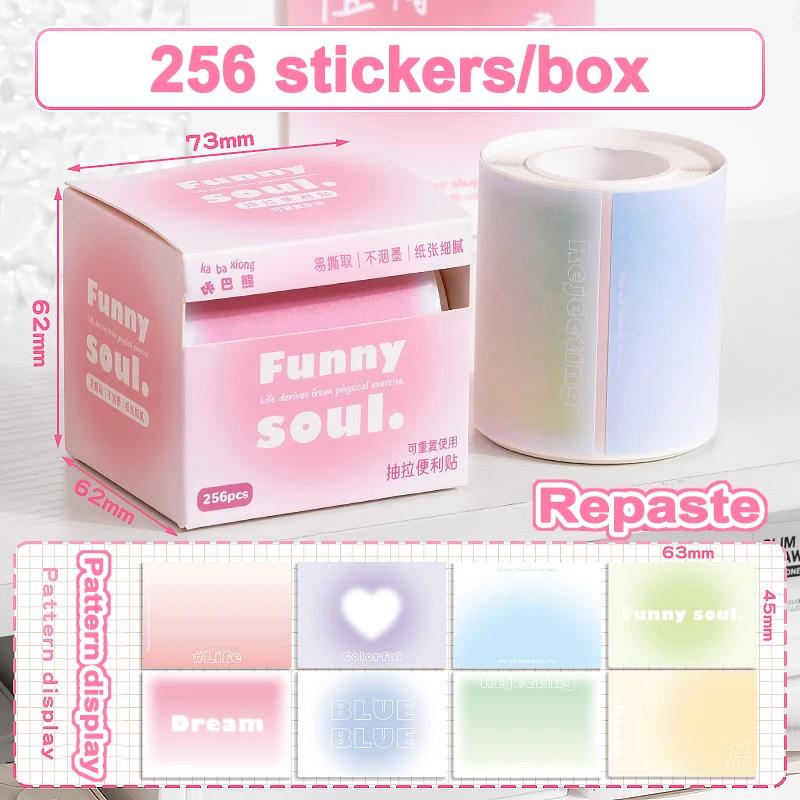 Sticky Stationery Self-Adhesive Correction Note Pull-Out Sticky Notes Notepad Office Bookmark Kawaii Stickers Notebook Memo Pad