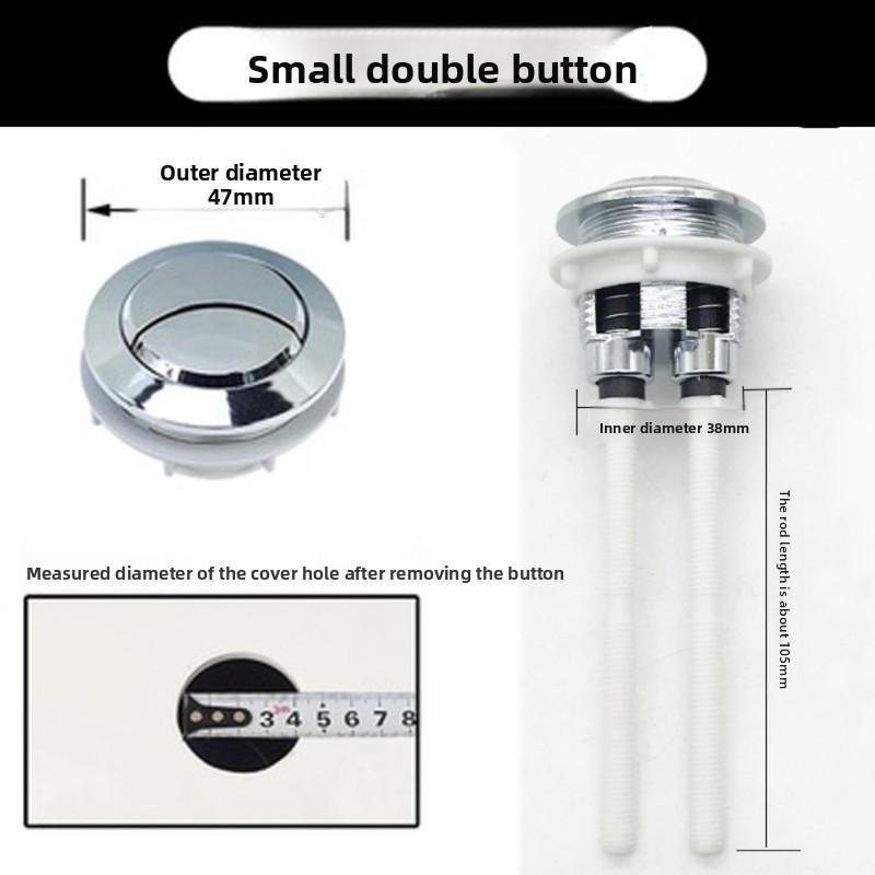 48/58/38mm Toilet Seat Tank Valve Dual-button Bathroom Accessory Universal Dual-flush Toilet Button Push-button Flush Button