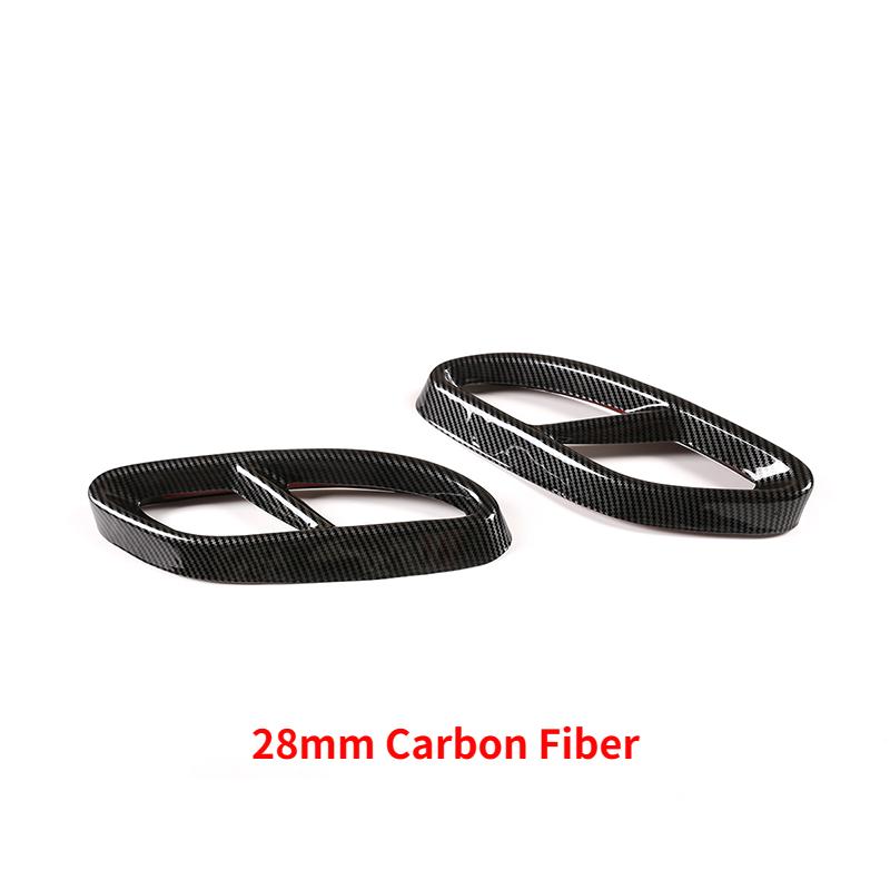 For Mercedes Benz GLC A B C E Class X253 W205 W213 W176 W177 W246 W247 2016- Car Exhaust Pipe Cover Trim Car Accessories